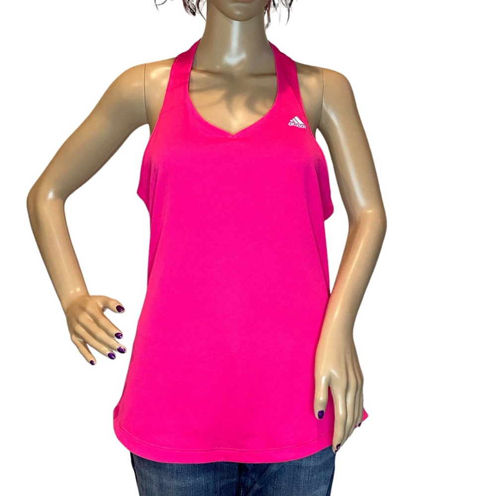 Women's Adidas Sequencials ClimaLite Running Athletic Tank Top Size Medium EUC